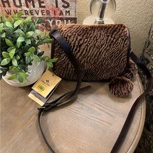 Patricia Nash "La Cruz" Chocolate Saddle Bag